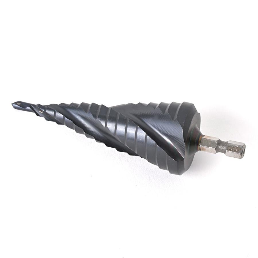 ブラックチタン 3刃 ステップドリル AlTiN 窒化チタンアルミコーティング コバルトハイス 六角軸 4mm-32mm 15段 | ブランド登録なし | 01