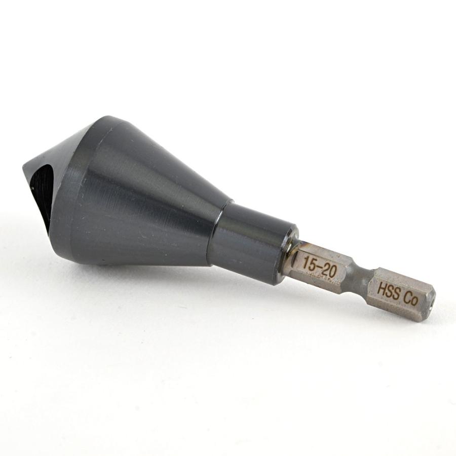 面取りカッター 窒化チタンアルミコーティング コバルトハイス HSS-CO 六角軸 (15-20mm) | ブランド登録なし | 01