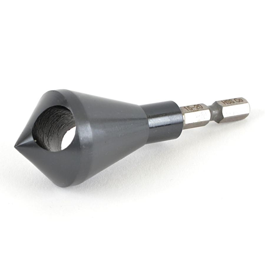 面取りカッター 窒化チタンアルミコーティング コバルトハイス HSS-CO 六角軸 (15-20mm) | ブランド登録なし | 02