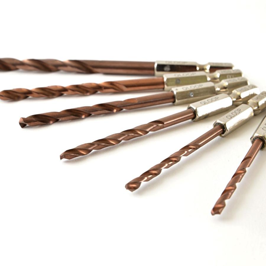 HSS6452 ドリルセット チタンコーティング 金色 六角軸 6本セット | 