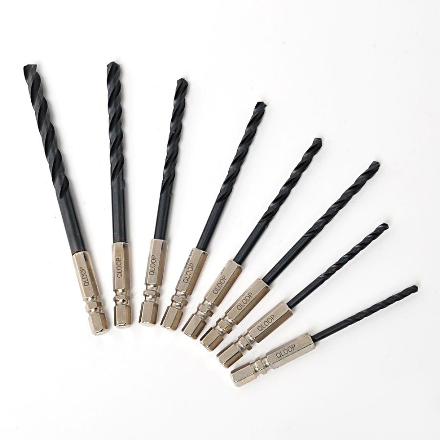 ブラックチタン 3刃 コバルトドリル８本セット 窒化チタンアルミコーティング HSS-CO |  | 02