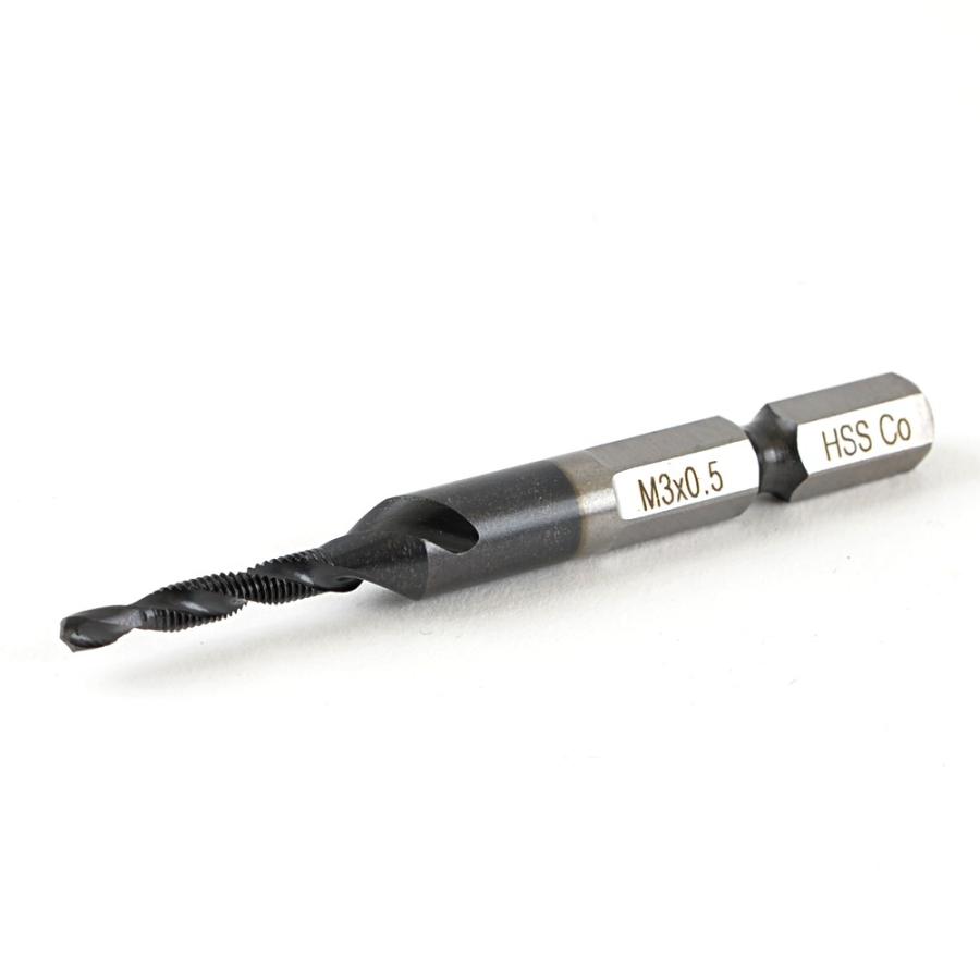 ドリルタップ 窒化チタンアルミコーティング コバルトハイス HSS-CO 六角軸 (M3X0.5) | ブランド登録なし | 02