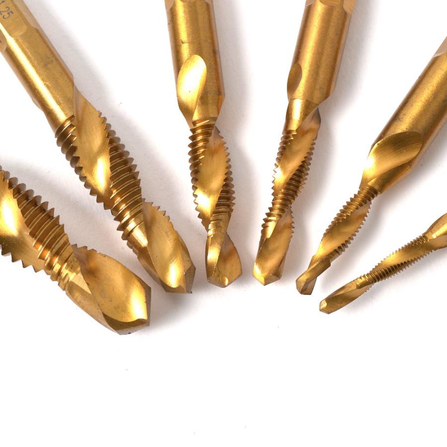 ドリルタップ HSS6542 穴あけ ネジ切り 六角軸 6本セット 工具 M3 M4 M5 M6 M8 M10 | ブランド登録なし | 02