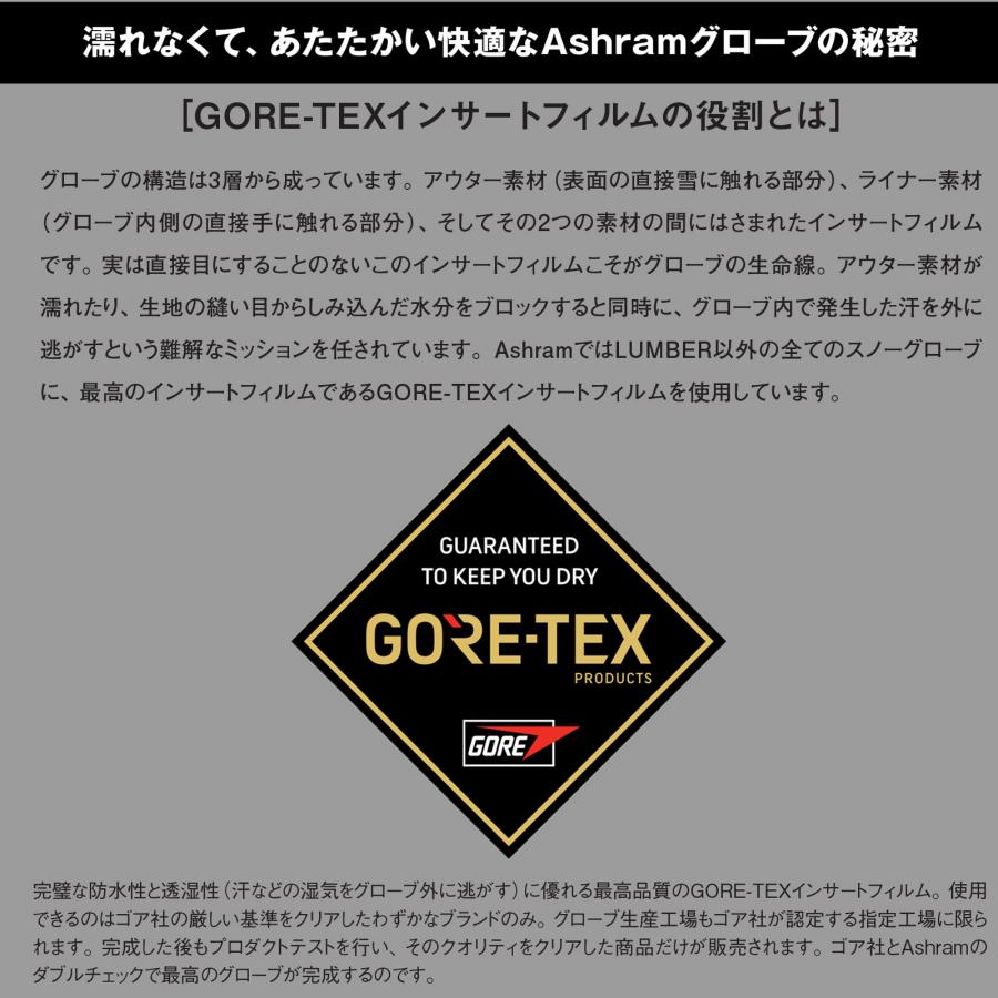 24-25 ASHRAM PROFILE LOGO MITT スノーボード ミトングローブ