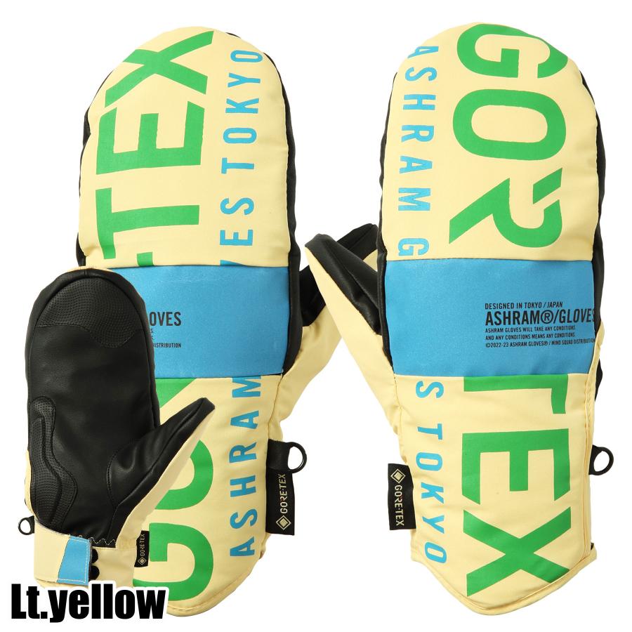【新品】23/24 ASHRAM スノーボード ミントグローブ Mサイズ ASHRAM PROFILE LOGO MITT スノーボード ミトングローブ グローブ GORE