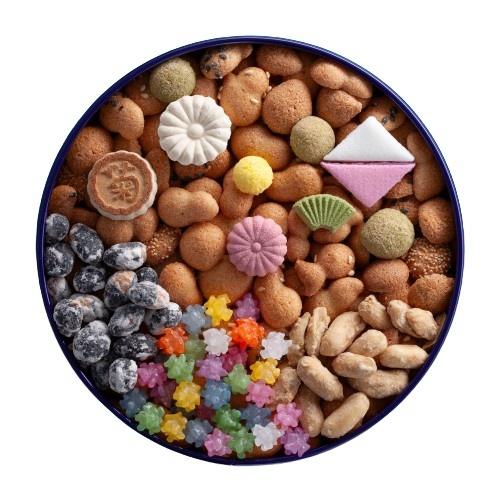 銀座菊廼舎 きくのや 冨貴寄 ふきよせ 青丸缶 170g お菓子