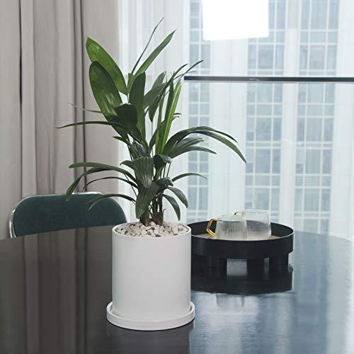 Ekirlin 植木鉢 陶器鉢 白 おしゃれ 受け皿付き 穴付き 色 鉢 プランター 鉢植え 北欧 室内 インテリア 部屋 飾り 観葉植物 10 6cm 4号 多種サイズ 色選択可 驚きの安さ