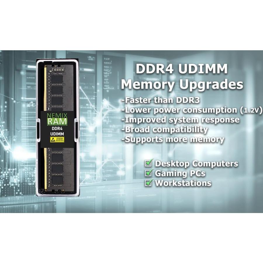 並行輸入品】 32GB (2X16GB) DDR4-2666MHz デスクトップメモリ 2Rx8