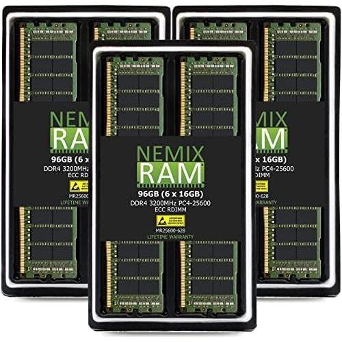 並行輸入品】 64GB (4X16GB) DDR4-3200MHz ECC RDIMM サーバーメモリ