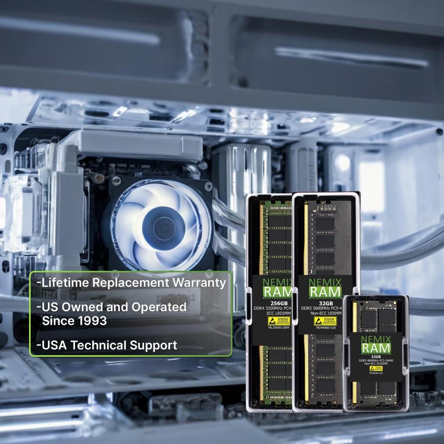 並行輸入品】 256GB (8X32GB) DDR4-3200MHz ECC RDIMM サーバーメモリ