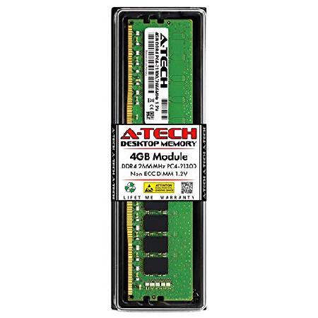 注目 A-Tech 4GB RAM for ASRock AB350M | DDR4 2666MHz PC4-21300 Non ECC DIMM 1.2V メモリー