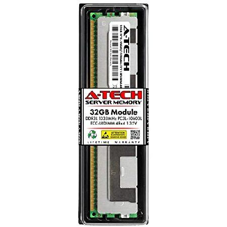 レビュー高評価の商品！ for RAM Memory 32GB A-Tech Supermicro PC3-10600 1333MHz DDR3L - X9DR3-LN4F+ メモリー