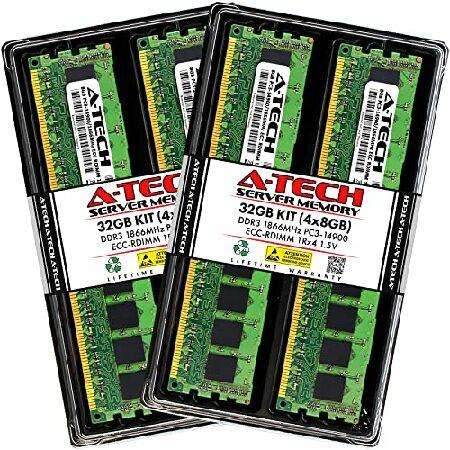大切な人へのギフト探し 32GB A-Tech Kit PC3-14 1866MHz DDR3 - S2600CP4 Intel for RAM Memory (4x8GB) メモリー
