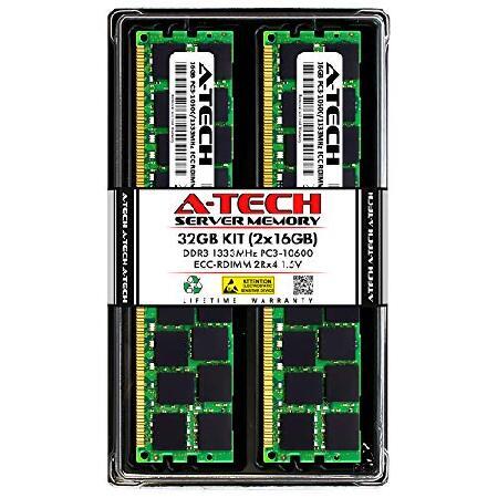 【超ポイントバック祭】 32GB A-Tech Kit P 1333MHz DDR3 - X9DRT-F Supermicro for RAM Memory (2x16GB) メモリー