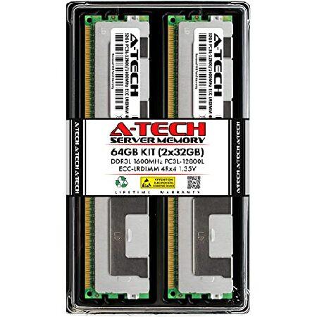 オリジナル (2x32GB) Kit 64GB A-Tech Memory 1600MHz DDR3L - X9DAL-3 Supermicro for RAM メモリー