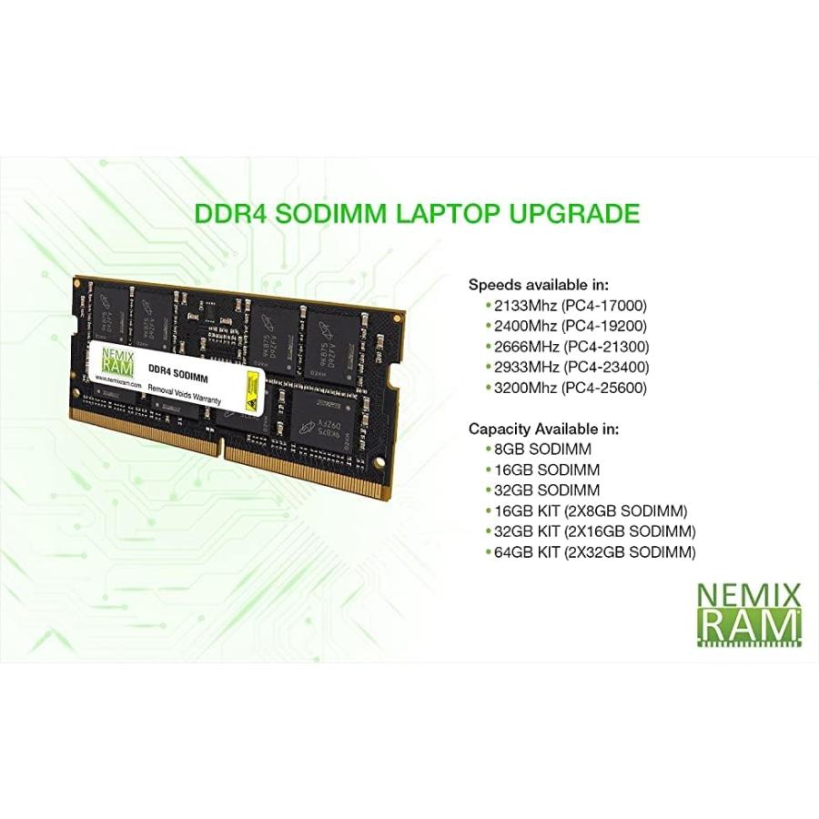 並行輸入品】 32GB (2X16GB) DDR4-2933MHz SODIMM ラップトップメモリ