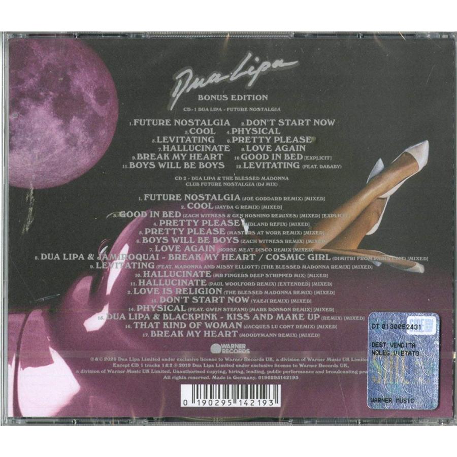 デュアリパ Cd アルバム Dua Lipa Future Nostalgia 2cd 2枚組 輸入盤 リパ Edition デュア 卸直営 Bonus Album 送料無料