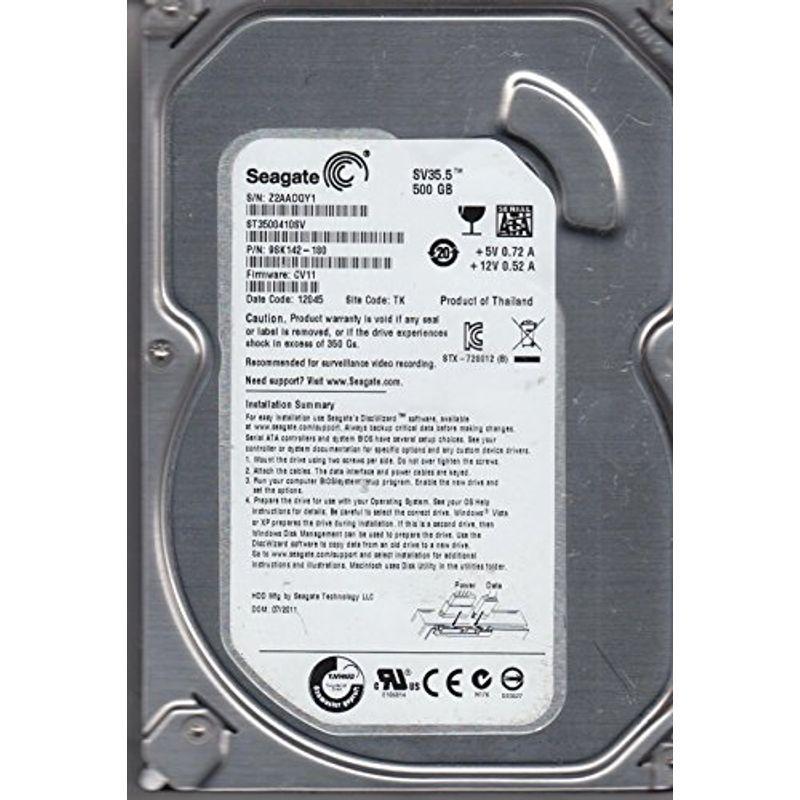 いいスタイル Seagate sv35.5?st3500410svハードドライブ HDD、ハードディスクドライブ