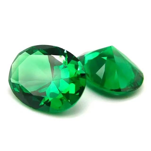 nano エメラルド 1.0cm 合成宝石 人工宝石 ルース 2.1ct : QPeanuts 