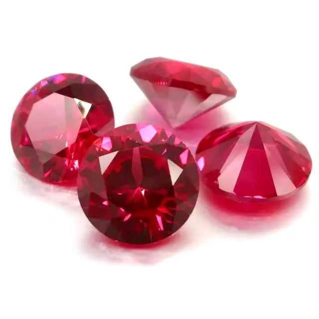合成 ルビー　ラウンド　1.2cm 合成コランダム　人工宝石　ルース　7.5ct |  | 01