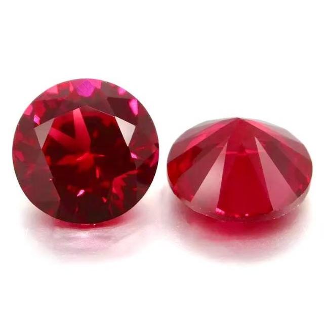 合成 ルビー　ラウンド　1.2cm 合成コランダム　人工宝石　ルース　7.5ct |  | 02