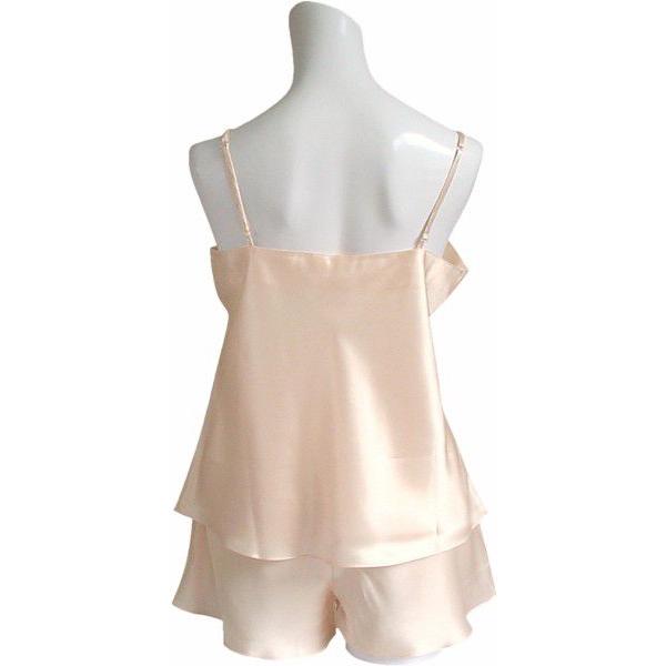 100％シルク　キャミソール＆タップパンツ（パープル） |  | 03