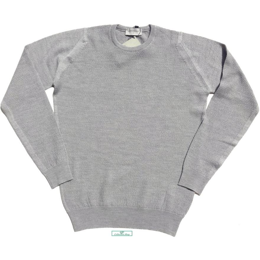 ジョンスメドレー 秋冬メリノウール 24ゲージ長袖ニット John Smedley