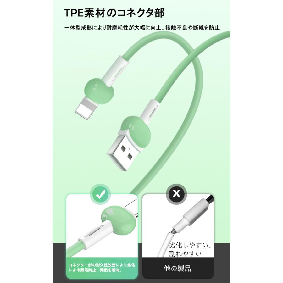 2本セット iPhone 充電ケーブル Lightning Type-C 充電 ケーブル 1m 急速充電 ライトニング タイプC USB スマホ iPhone15 iPad Android 充電コード 断線しにくい｜qrshoji｜11