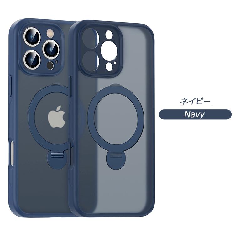 iPhone 【多機能360°回転スタンド】Magsafe対応 iPhone16 ケース 