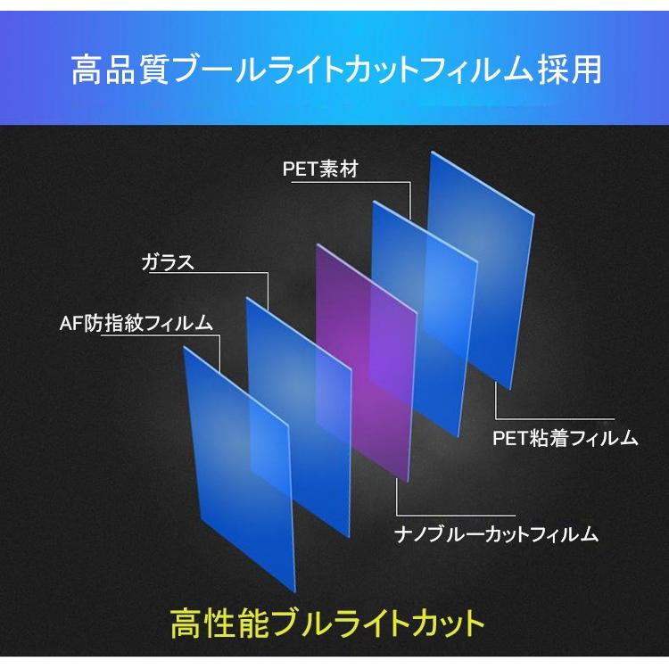 目の疲れ軽減 iPhone ガラスフィルム iPhone13 iPhone14 iPhone15 フィルム ブルーライトカット iPhone 11 12 13 mini 15 Pro Max Plus SE3 XR XS 保護フィルム｜qrshoji｜05