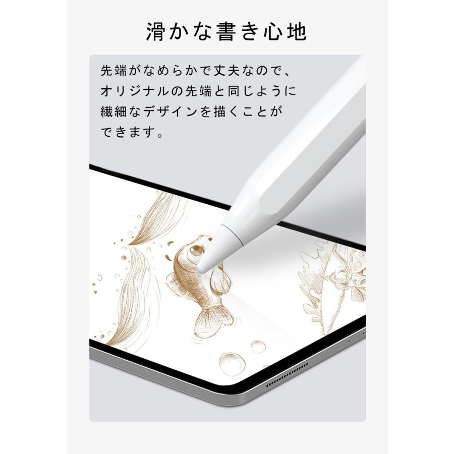 【3個入】Apple Pencil ペン先 チップ アップルペンシル キャップ 交換用ペン先 芯 iPad Pro Mini 第一世代 第二世代 第1世代 第2世代 ホワイト 白｜qrshoji｜07