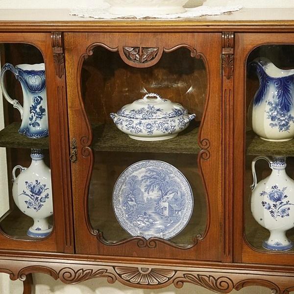 英国イギリスアンティーク家具 1890年代ヴィクトリアン ディスプレイ