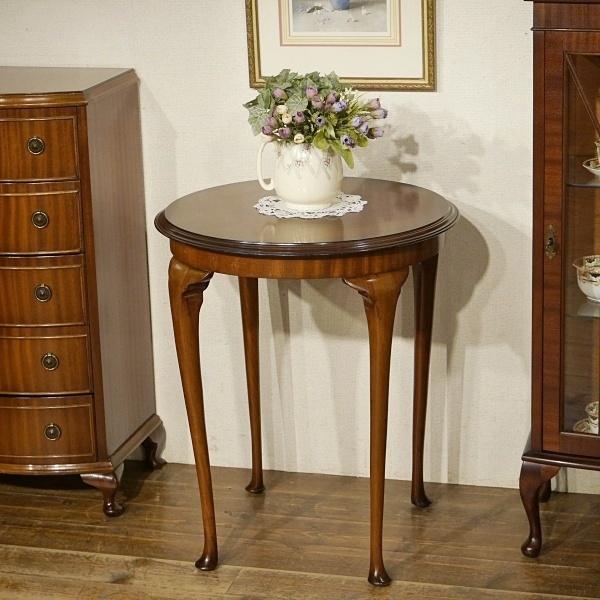 英国イギリスアンティーク家具 ラウンドテーブル Queen Anne 
