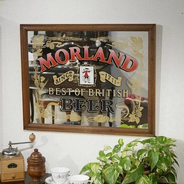 英国イギリスアンティーク家具 パブミラー PUB MIRROR 吊り鏡 Morland