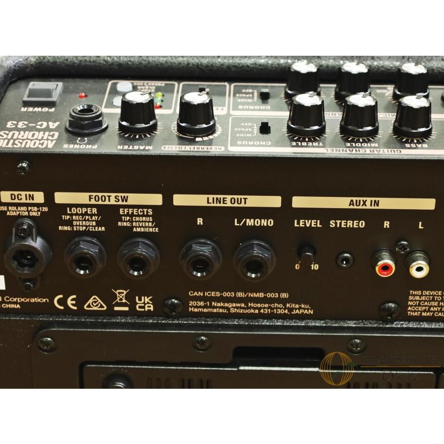 美品] Roland AC-33 屋外での弾き語りに最適なアコースティックアンプ 