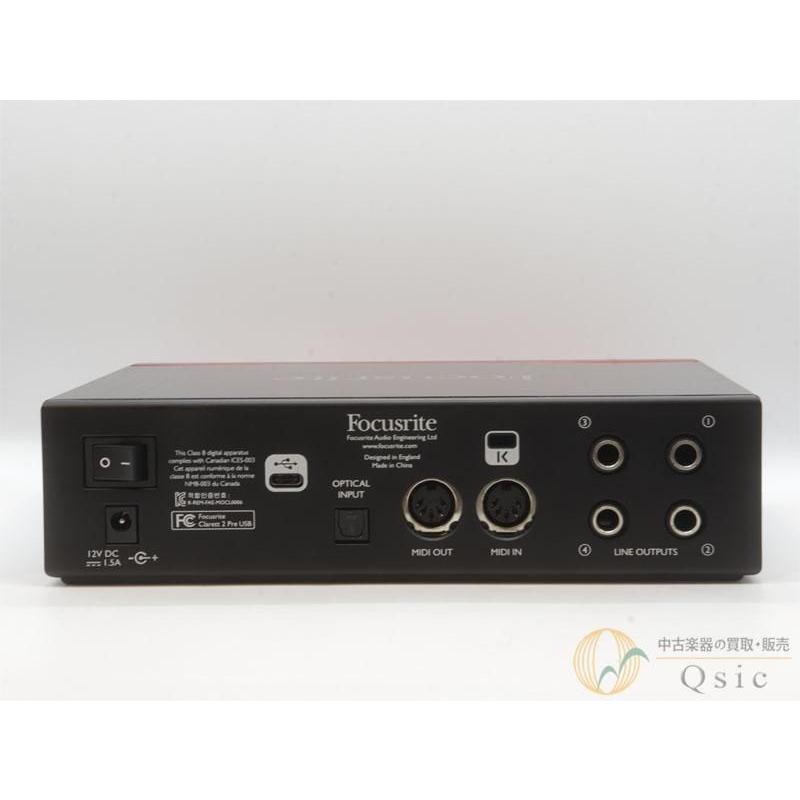 美品] Focusrite Clarett 2 Pre USB [QK937]【難波店在庫】 : 中古楽器