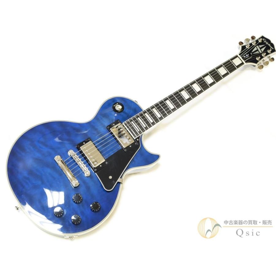 [美品] Epiphone Les Paul Custom Quilt Viper Blue 2024年製 【返品OK】[RM028]【神戸店在庫】 |  | 01