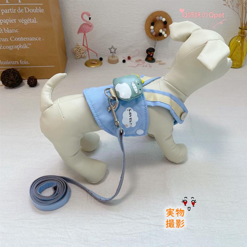 メール便送料無料 犬 ハーネス 犬用 ハーネス リード付 ペット ドッグ ハーネスとリード ウサギ 恐竜 熊 可愛い 小型犬 犬服 散歩 お出かけ 08 08 Q姉妹のqpet 通販 Yahoo ショッピング