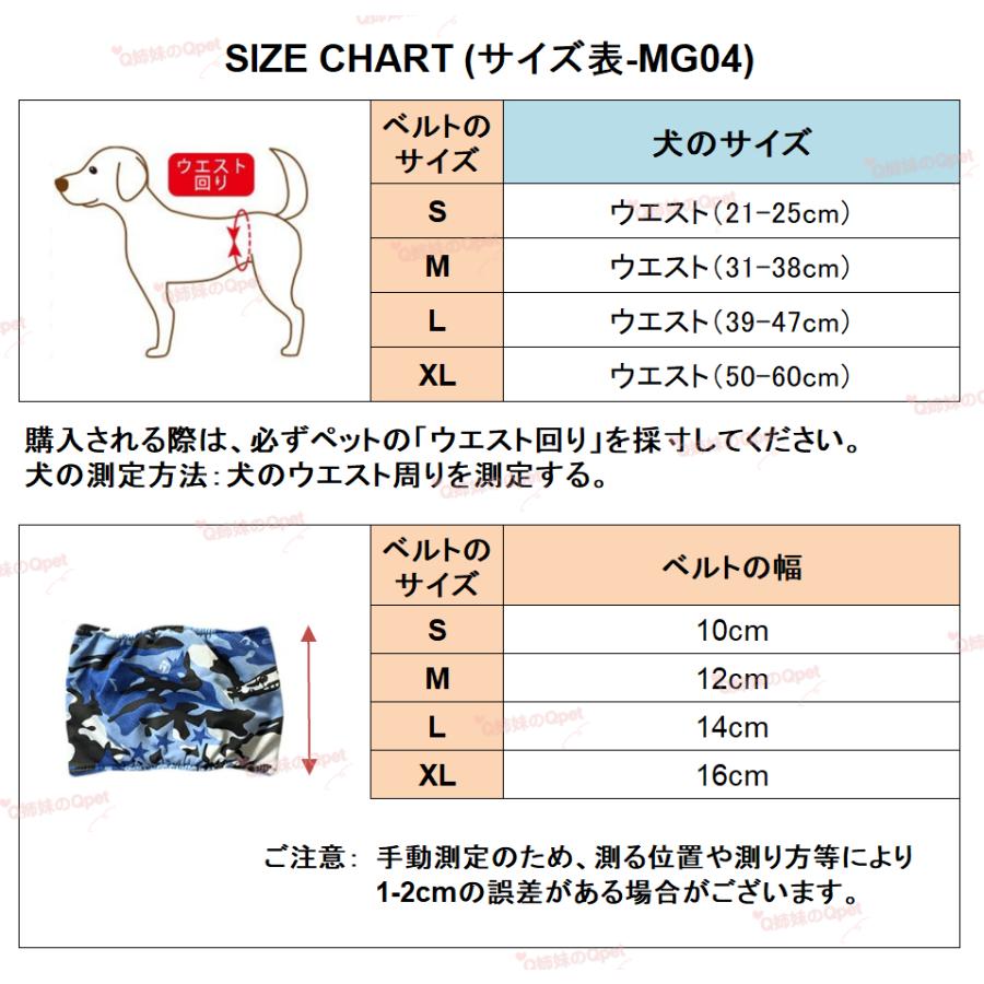 追跡メール便送料無料 犬 マナーベルト ドッグ マナーバンド 犬用 マナーウェア メール便無料 オムツカバー 介護 しつけ 男の子 迷彩柄 Mg04 マーキング防止 オス