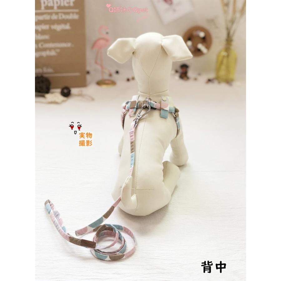 メール便送料無料 犬 ハーネス 犬用 ハーネス 胴輪 おしゃれ 水墨ドット 小型犬 ペット用 ハーネス リード付き Pin Cool 綿 Pc004 Q姉妹のqpet 通販 Yahoo ショッピング
