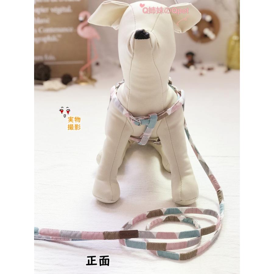 メール便送料無料 犬 ハーネス 犬用 ハーネス 胴輪 おしゃれ 水墨ドット 小型犬 ペット用 ハーネス リード付き Pin Cool 綿 Pc004 Q姉妹のqpet 通販 Yahoo ショッピング