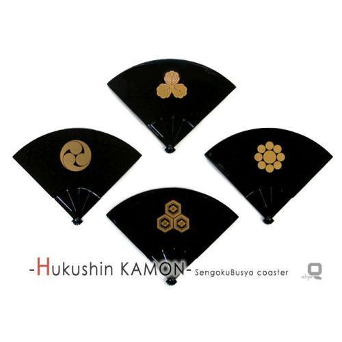 戦国武将 家紋コースター 扇形 金 格安販売中