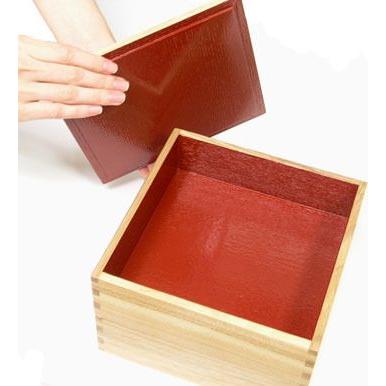 重箱 6寸白木二段重箱 内朱  /モダン重箱シリーズ |  | 01