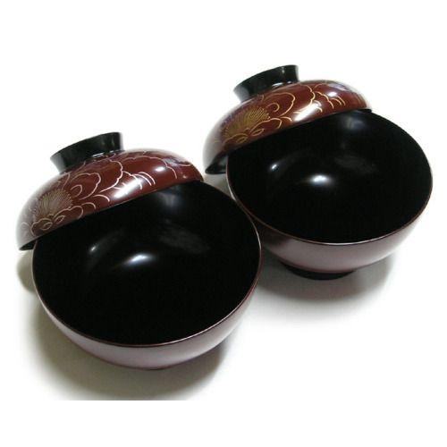 椀 越前塗り 伝統工芸士 山本勝作沈金沈銀牡丹彫 夫婦椀 : 漆器久太郎