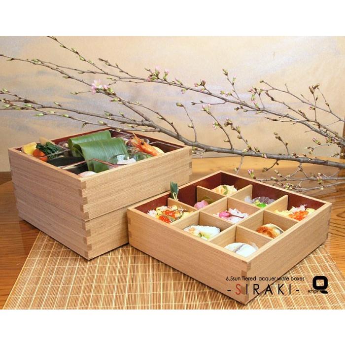 重箱 6.5寸白木一段重箱 内朱 |  | 05