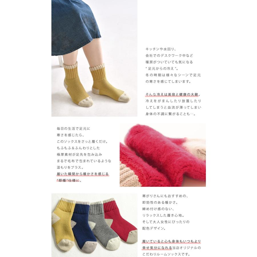 おうち用 ルームソックス 温活 冷え対策 裏起毛ソックス 冬用ソックス【Futto Hokka 裏起毛ふわふわソックス】 |  | 01