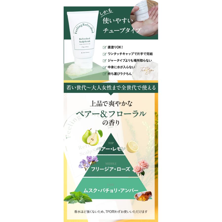 【本日30％OFF！】ヘッドスクラブ 頭皮ケア スカルプ 頭皮臭 ニオイ クレンジング 頭皮マッサージ ヘッドスパ【KOTONA・Refreshed Scalp Scrub】 |  | 18
