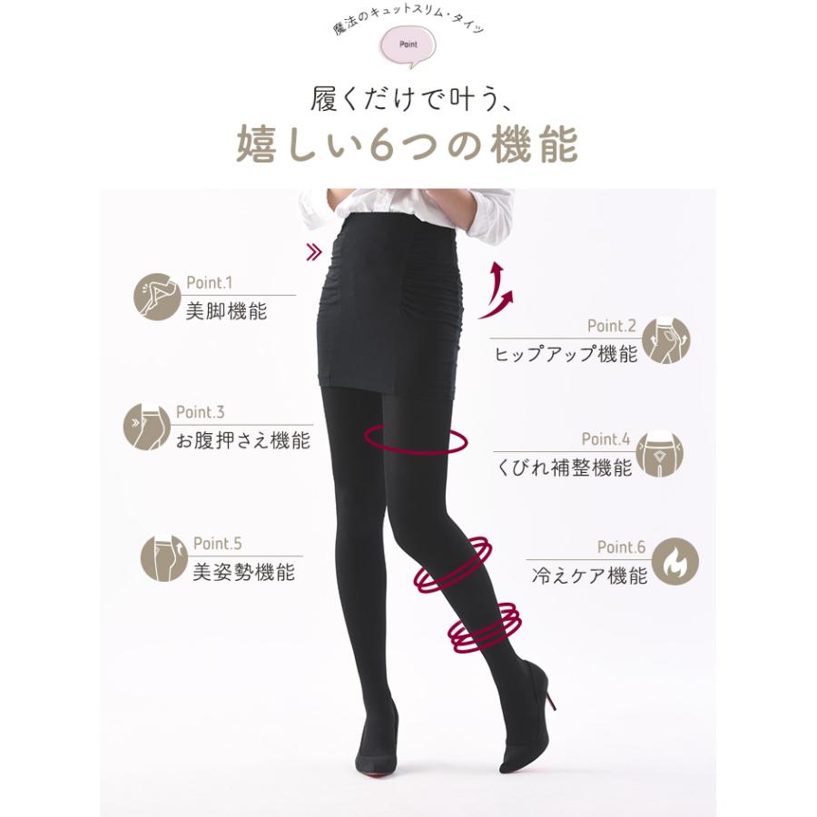 【３足】魔法のキュットスリム ブラック 3足】魔法のキュットスリム ブラック 魔法のキュットスリム