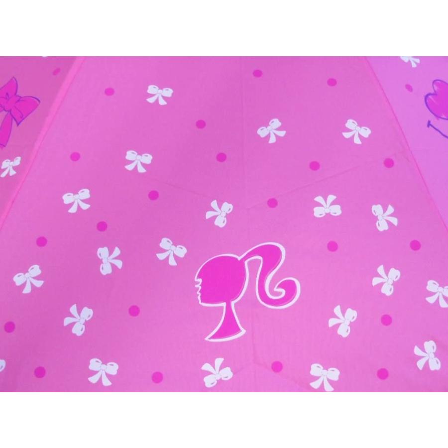 100 の保証 バービー 折り畳み傘 リボン k Barbie キャラクター 女の子 アンブレラ インポート即日 翌日発送 豪華