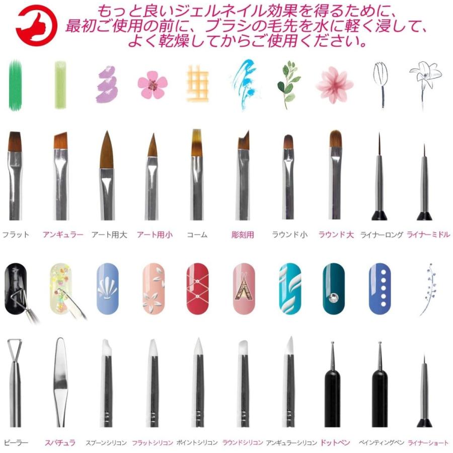 Tecbillion ネイルアートツール 57点セット ７ネイルブラシ 5ドットペン ネイルブラシ 1ピーラー スパチュラ 12ウォーターネ Www Breaking9to5 Com